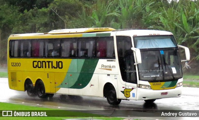 Empresa Gontijo de Transportes 12200 na cidade de Ribeirão Vermelho, Minas Gerais, Brasil, por Andrey Gustavo. ID da foto: 8490788.