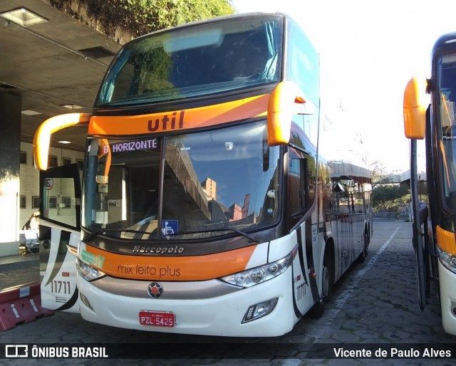 UTIL - União Transporte Interestadual de Luxo 11711 na cidade de Belo Horizonte, Minas Gerais, Brasil, por Vicente de Paulo Alves. Número da foto: #8488402.