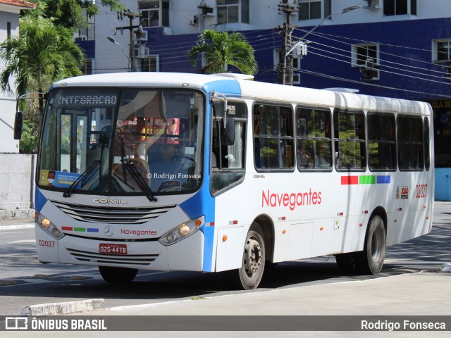 Consórcio Navegantes - 02 > Viação São Jorge > Transurb Transporte Urbano 02027 na cidade de João Pessoa, Paraíba, Brasil, por Rodrigo Fonseca. Número da foto: #8493353.