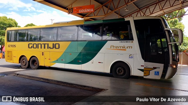 Empresa Gontijo de Transportes 12705 na cidade de Uberaba, Minas Gerais, Brasil, por Paulo Vitor De Azevedo. ID da foto: 8494021.