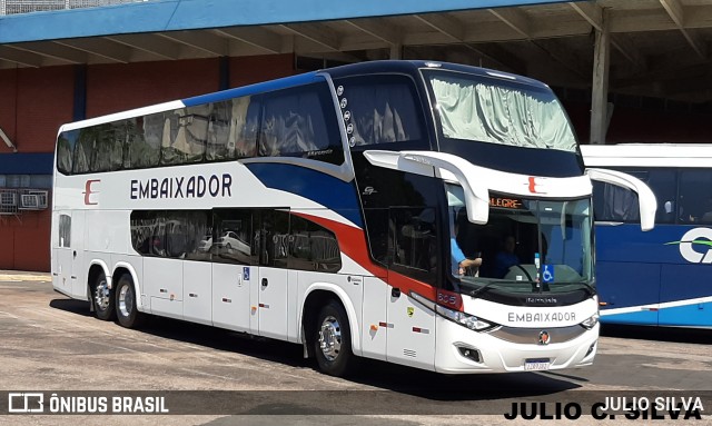 Expresso Embaixador 605 na cidade de Porto Alegre, Rio Grande do Sul, Brasil, por JULIO SILVA. ID da foto: 8492294.