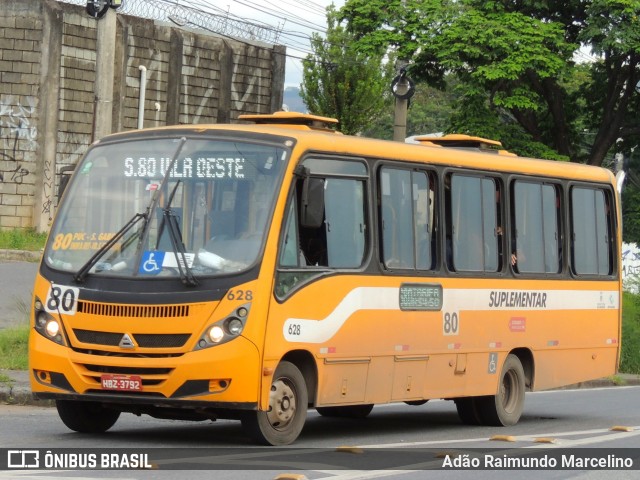 Transporte Suplementar de Belo Horizonte 628 na cidade de Belo Horizonte, Minas Gerais, Brasil, por Adão Raimundo Marcelino. ID da foto: 8495095.