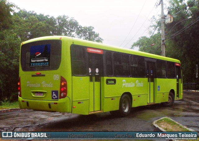 Viação Paraíso Verde 09 na cidade de Guapimirim, Rio de Janeiro, Brasil, por Eduardo  Marques Teixeira. ID da foto: 8492207.