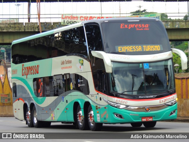 Expressa Turismo 55600 na cidade de Contagem, Minas Gerais, Brasil, por Adão Raimundo Marcelino. ID da foto: 8495140.