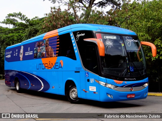 Litorânea Transportes Coletivos 5981 na cidade de São Paulo, São Paulo, Brasil, por Fabricio do Nascimento Zulato. Número da foto: #8494529.