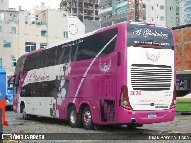 A Gladiadora Turismo 3636 na cidade de Itapema, Santa Catarina, Brasil, por Lucas Pereira Bicca. ID da foto: 8494923.