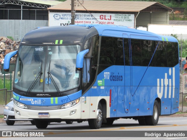 UTIL - União Transporte Interestadual de Luxo 9717 na cidade de Conselheiro Lafaiete, Minas Gerais, Brasil, por Rodrigo  Aparecido. Número da foto: #8492792.
