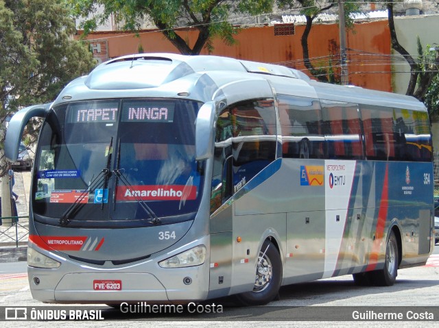 Expresso Amarelinho 354 na cidade de Sorocaba, São Paulo, Brasil, por Guilherme Costa. Número da foto: #8492080.
