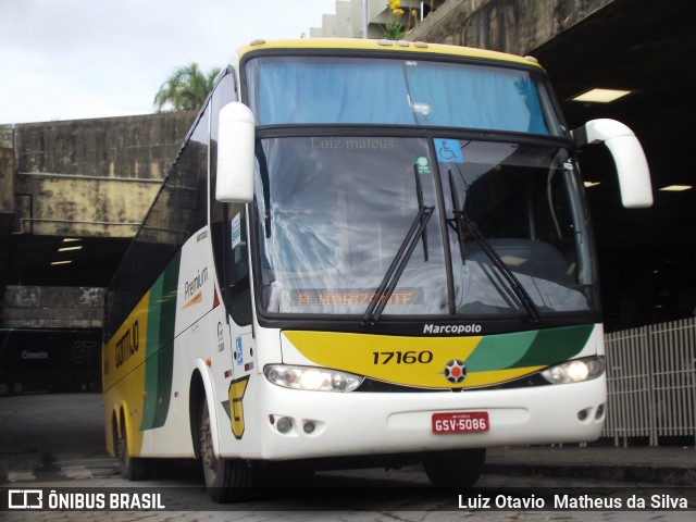 Empresa Gontijo de Transportes 17160 na cidade de Belo Horizonte, Minas Gerais, Brasil, por Luiz Otavio Matheus da Silva. ID da foto: 8492945.