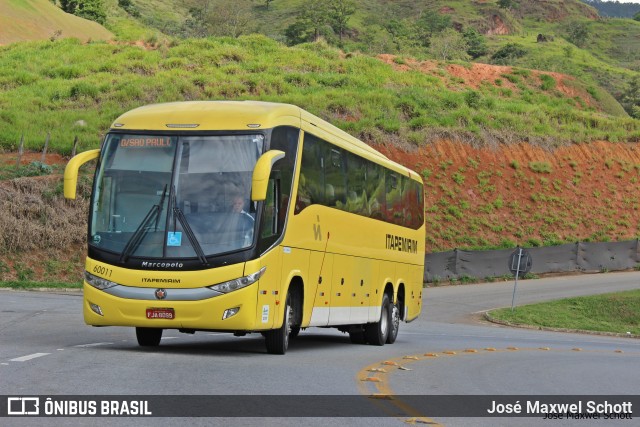 Viação Itapemirim 60011 na cidade de Aparecida, São Paulo, Brasil, por José Maxwel Schott. Número da foto: #8495476.