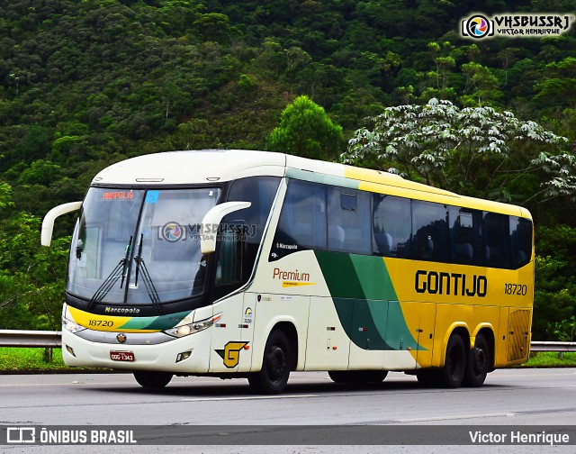 Empresa Gontijo de Transportes 18720 na cidade de Petrópolis, Rio de Janeiro, Brasil, por Victor Henrique. ID da foto: 8497129.