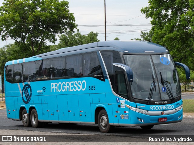 Auto Viação Progresso 6138 na cidade de Teresina, Piauí, Brasil, por Ruan Silva Andrade. ID da foto: 8495615.