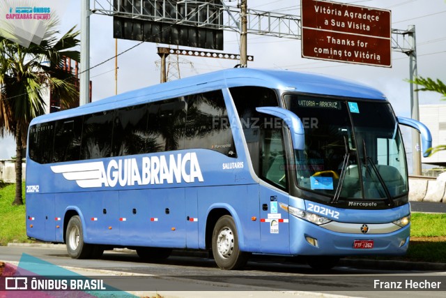 Viação Águia Branca 202142 na cidade de Vitória, Espírito Santo, Brasil, por Franz Hecher. ID da foto: 8501122.