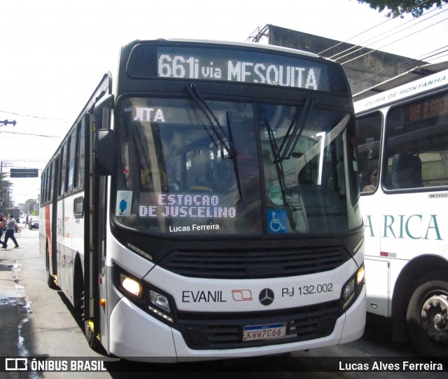 Evanil Transportes e Turismo RJ 132.002 na cidade de Nova Iguaçu, Rio de Janeiro, Brasil, por Lucas Alves Ferreira. Número da foto: #8501299.