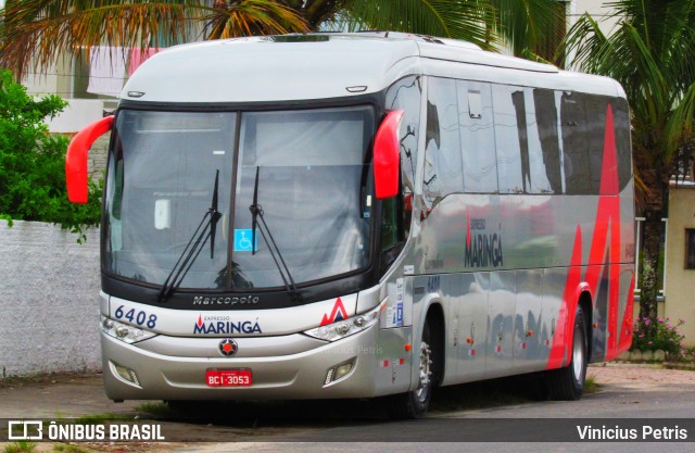 Expresso Maringá 6408 na cidade de Itapoá, Santa Catarina, Brasil, por Vinicius Petris. ID da foto: 8500177.