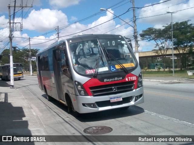 Pêssego Transportes 4 7155 na cidade de São Paulo, São Paulo, Brasil, por Rafael Lopes de Oliveira. ID da foto: 8499762.