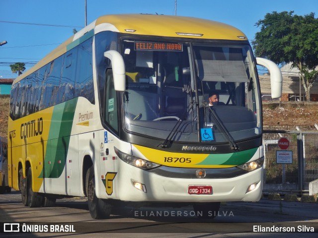 Empresa Gontijo de Transportes 18705 na cidade de Natal, Rio Grande do Norte, Brasil, por Elianderson Silva. Número da foto: #8500711.