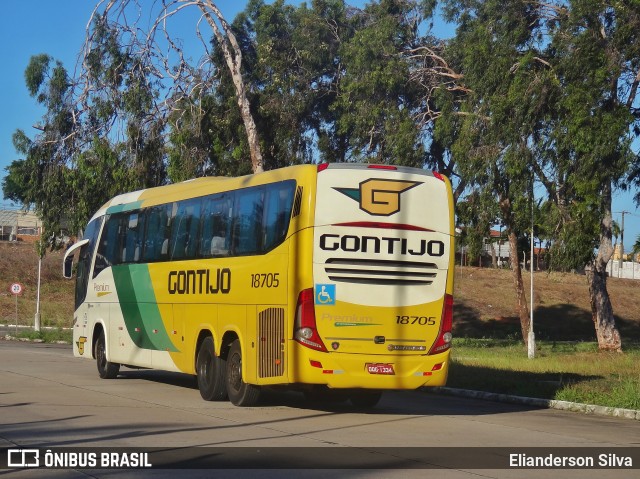 Empresa Gontijo de Transportes 18705 na cidade de Natal, Rio Grande do Norte, Brasil, por Elianderson Silva. Número da foto: #8500732.