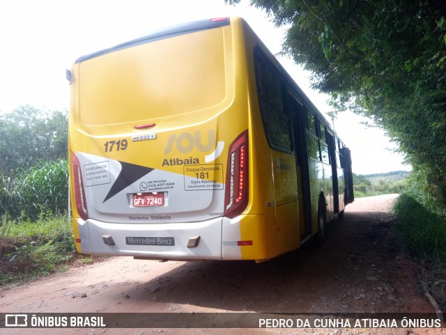 Sancetur - Sou Atibaia 1719 na cidade de Atibaia, São Paulo, Brasil, por PEDRO DA CUNHA ATIBAIA ÔNIBUS. ID da foto: 8498607.