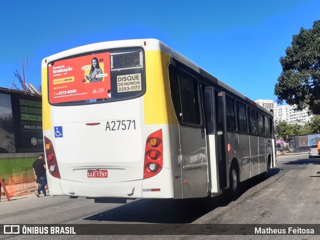 Transportes Vila Isabel A27571 na cidade de Rio de Janeiro, Rio de Janeiro, Brasil, por Matheus Feitosa . Número da foto: #8498936.