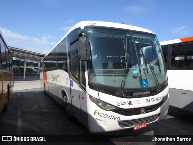 Evanil Transportes e Turismo RJ 132.022 na cidade de Rio de Janeiro, Rio de Janeiro, Brasil, por Jhonathan Barros. Número da foto: #8422488.