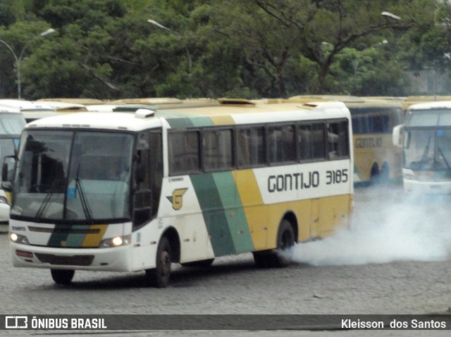 Empresa Gontijo de Transportes 3185 na cidade de Belo Horizonte, Minas Gerais, Brasil, por Kleisson  dos Santos. ID da foto: 8422684.