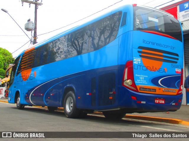 Litorânea Transportes Coletivos 5687 na cidade de Bertioga, São Paulo, Brasil, por Thiago  Salles dos Santos. Número da foto: #8422065.
