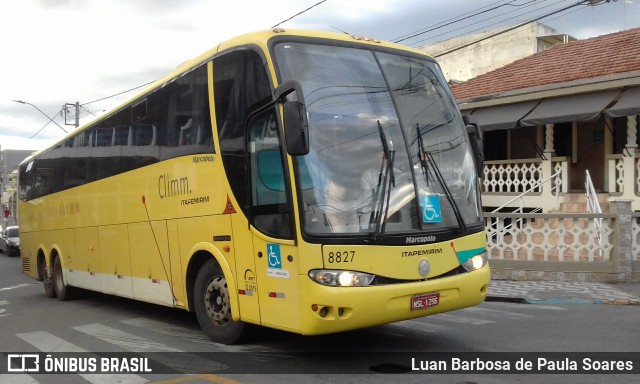 Viação Itapemirim 8827 na cidade de Aparecida, São Paulo, Brasil, por Luan Barbosa de Paula Soares. Número da foto: #8420712.