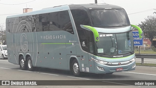 Viação Garcia 8531 na cidade de Caçapava, São Paulo, Brasil, por odair lopes. Número da foto: #8422111.