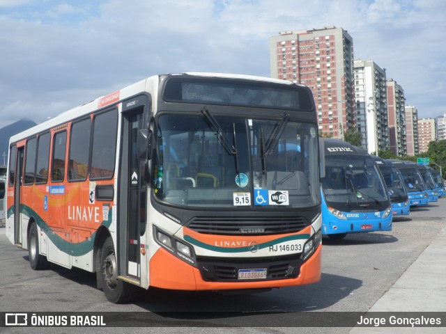 Linave Transportes RJ 146.033 na cidade de Rio de Janeiro, Rio de Janeiro, Brasil, por Jorge Gonçalves. Número da foto: #8422116.