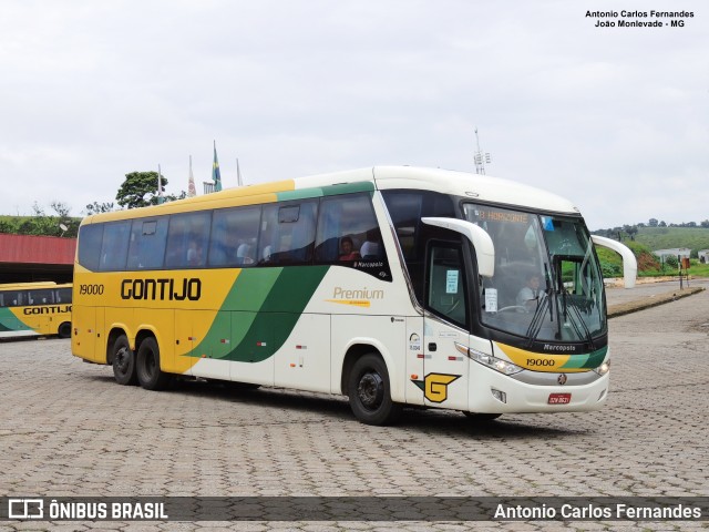 Empresa Gontijo de Transportes 19000 na cidade de João Monlevade, Minas Gerais, Brasil, por Antonio Carlos Fernandes. ID da foto: 8420648.