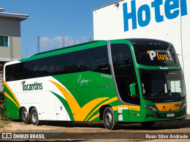 Tocantins Transportes e Turismo 3083 na cidade de Imperatriz, Maranhão, Brasil, por Ruan Silva Andrade. Número da foto: #8421659.