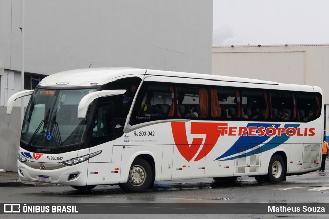 Viação Teresópolis RJ 203.042 na cidade de Rio de Janeiro, Rio de Janeiro, Brasil, por Matheus Souza. Número da foto: #8422587.