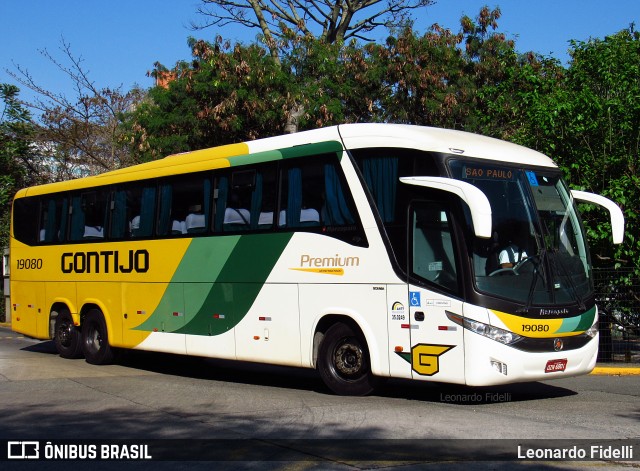 Empresa Gontijo de Transportes 19080 na cidade de São Paulo, São Paulo, Brasil, por Leonardo Fidelli. ID da foto: 8503831.