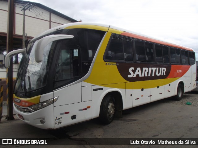 Saritur - Santa Rita Transporte Urbano e Rodoviário 30110 na cidade de Belo Horizonte, Minas Gerais, Brasil, por Luiz Otavio Matheus da Silva. ID da foto: 8504063.