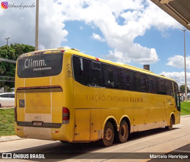 Viação Itapemirim 8805 na cidade de Sobradinho, Distrito Federal, Brasil, por Marcelo Henrique. ID da foto: 8502881.