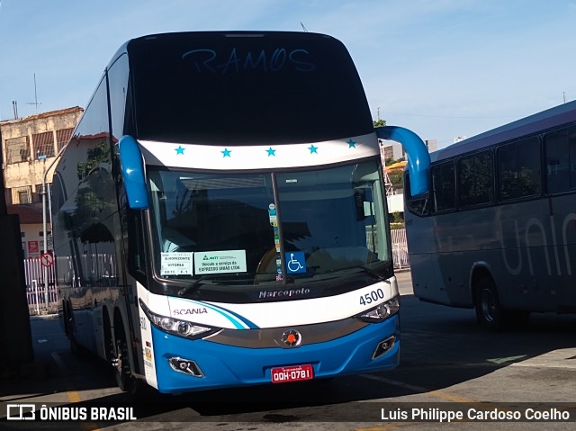 Ramos Turismo 4500 na cidade de Belo Horizonte, Minas Gerais, Brasil, por Luis Philippe Cardoso Coelho. ID da foto: 8502723.