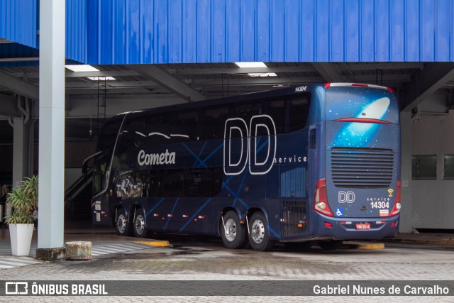 Viação Cometa 14304 na cidade de Resende, Rio de Janeiro, Brasil, por Gabriel Nunes de Carvalho. ID da foto: 8502581.