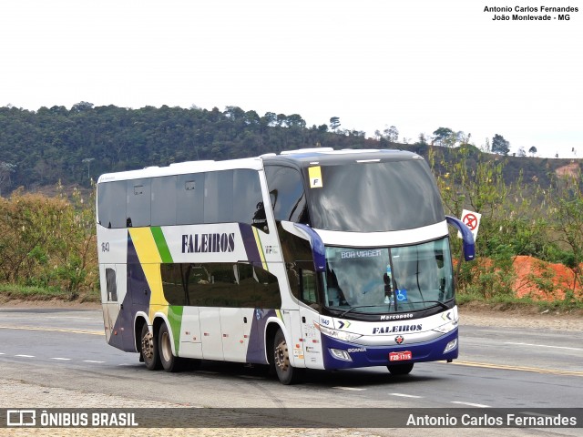Faleiros Turismo 1640 na cidade de João Monlevade, Minas Gerais, Brasil, por Antonio Carlos Fernandes. Número da foto: #8502772.