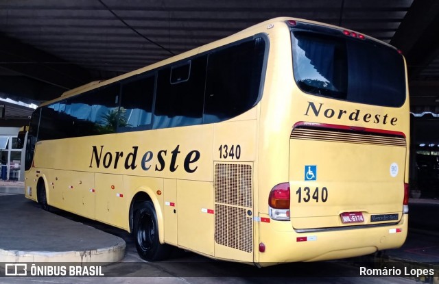 Viação Nordeste 1340 na cidade de Natal, Rio Grande do Norte, Brasil, por Romário Lopes. Número da foto: #8502327.