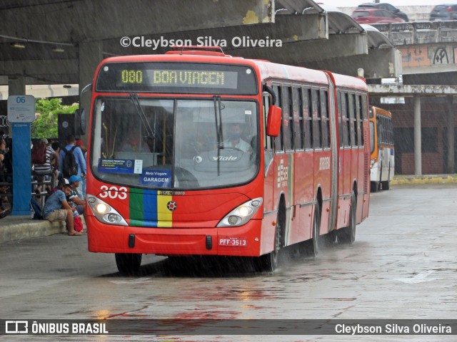 Borborema Imperial Transportes 303 na cidade de Recife, Pernambuco, Brasil, por Cleybson Silva Oliveira. ID da foto: 8504539.