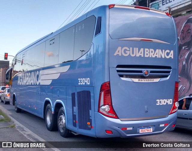 Viação Águia Branca 33040 na cidade de Cariacica, Espírito Santo, Brasil, por Everton Costa Goltara. ID da foto: 8504445.