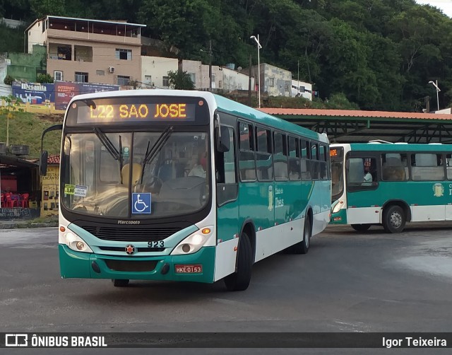 Transportes Urbanos São Miguel de Ilhéus 923 na cidade de Ilhéus, Bahia, Brasil, por Igor Teixeira. ID da foto: 8502941.