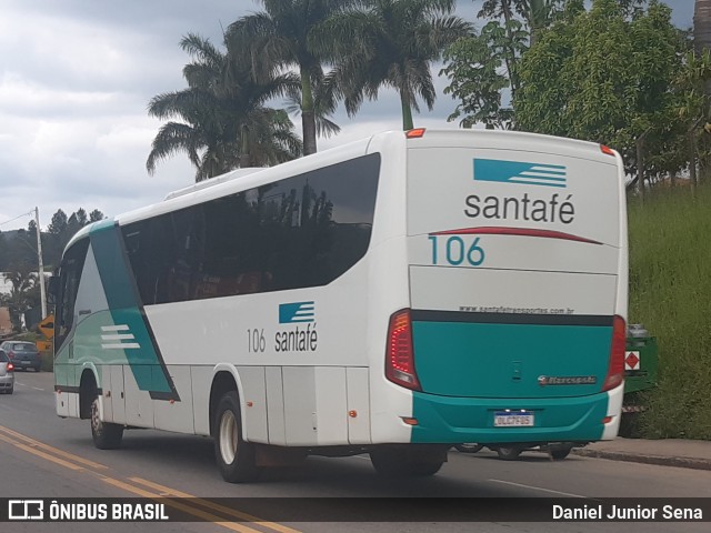 Santa Fé Transportes 106 na cidade de Ouro Preto, Minas Gerais, Brasil, por Daniel Junior Sena. Número da foto: #8507990.