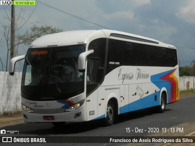 Expresso Floriano 033 na cidade de Teresina, Piauí, Brasil, por Francisco de Assis Rodrigues da Silva. Número da foto: #8505646.
