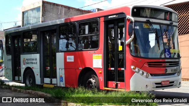 Allibus Transportes 4 5157 na cidade de São Paulo, São Paulo, Brasil, por Cleverson dos Reis Giraldi. Número da foto: #8508330.