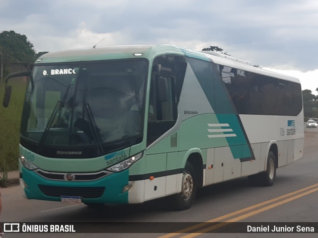 Santa Fé Transportes 106 na cidade de Ouro Preto, Minas Gerais, Brasil, por Daniel Junior Sena. Número da foto: #8507999.