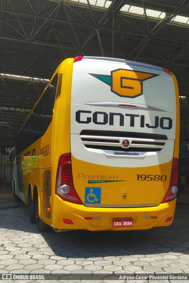 Empresa Gontijo de Transportes 19580 na cidade de Vitória, Espírito Santo, Brasil, por Adryan Cesar Pimentel Santana. Número da foto: #8505916.