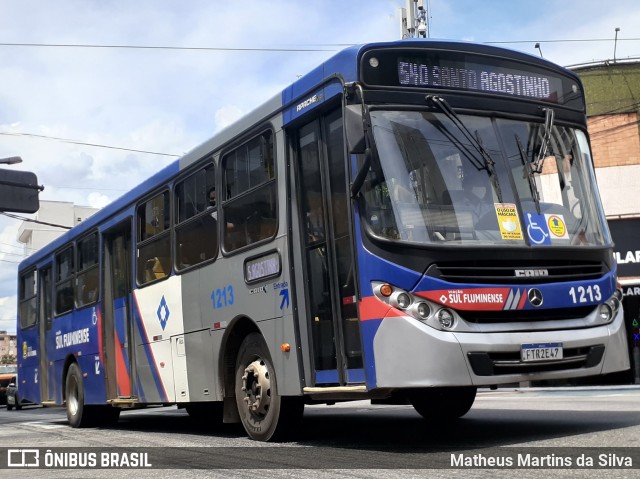 Viação Sul Fluminense 1213 na cidade de Volta Redonda, Rio de Janeiro, Brasil, por Matheus Martins da Silva. ID da foto: 8423479.