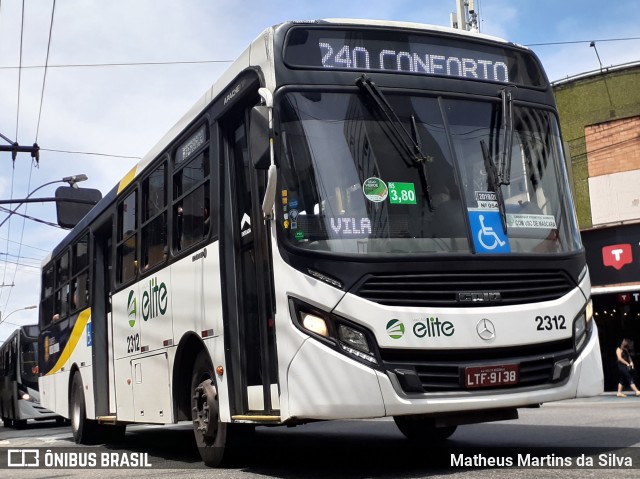 Viação Elite 2312 na cidade de Volta Redonda, Rio de Janeiro, Brasil, por Matheus Martins da Silva. Número da foto: #8423428.